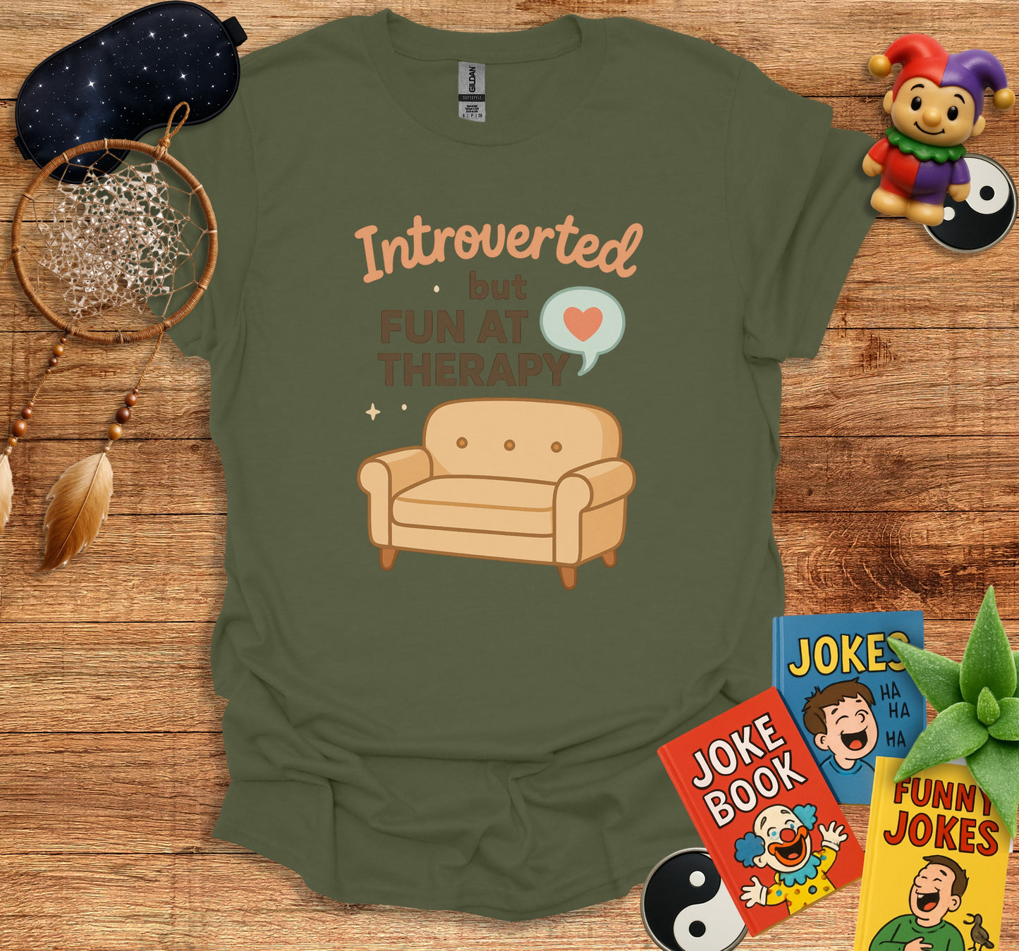 Introverted But Fun at Therapy Graphic Tee product