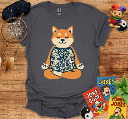 Meditating Dog Graphic Humor Tee product type