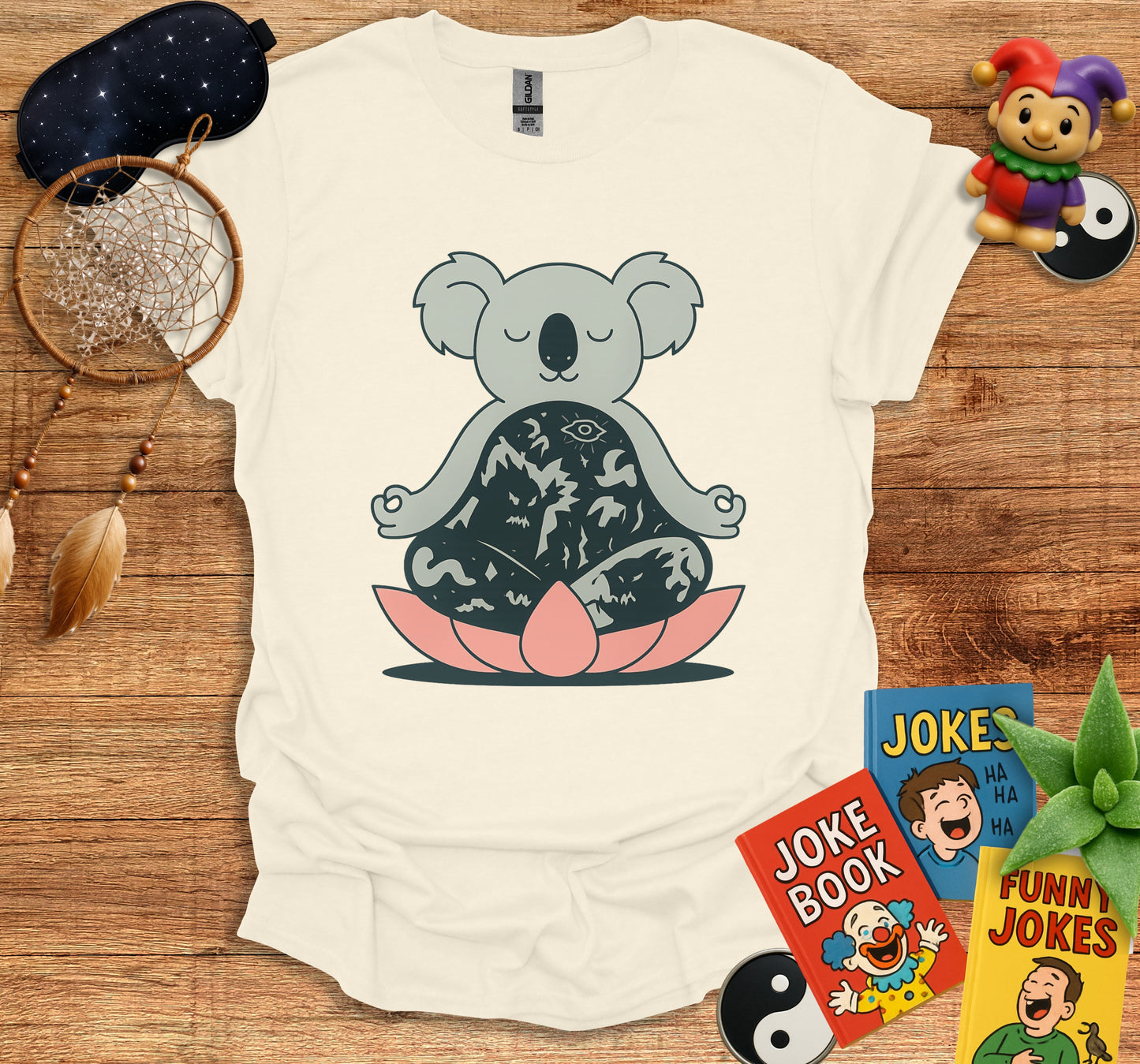 Meditating Koala Graphic Tee Shirt product