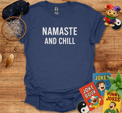NAMASTE AND CHILL Casual Relaxed Fit T-shirt product