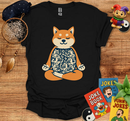 Happy Meditating Shiba Inu Graphic T-shirt product type