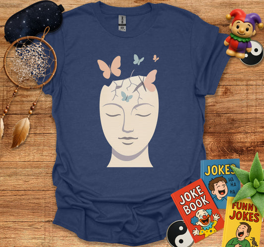 Mindful Symbolism with Butterfly Headpiece T-Shirt product type