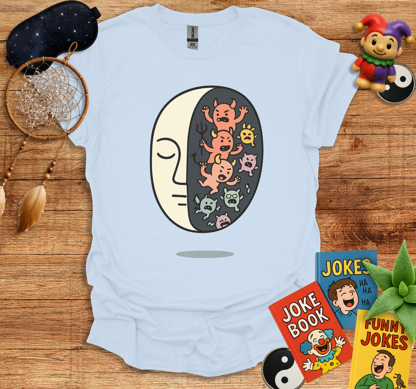 Artistic Face Design Graphic T-Shirt product type
