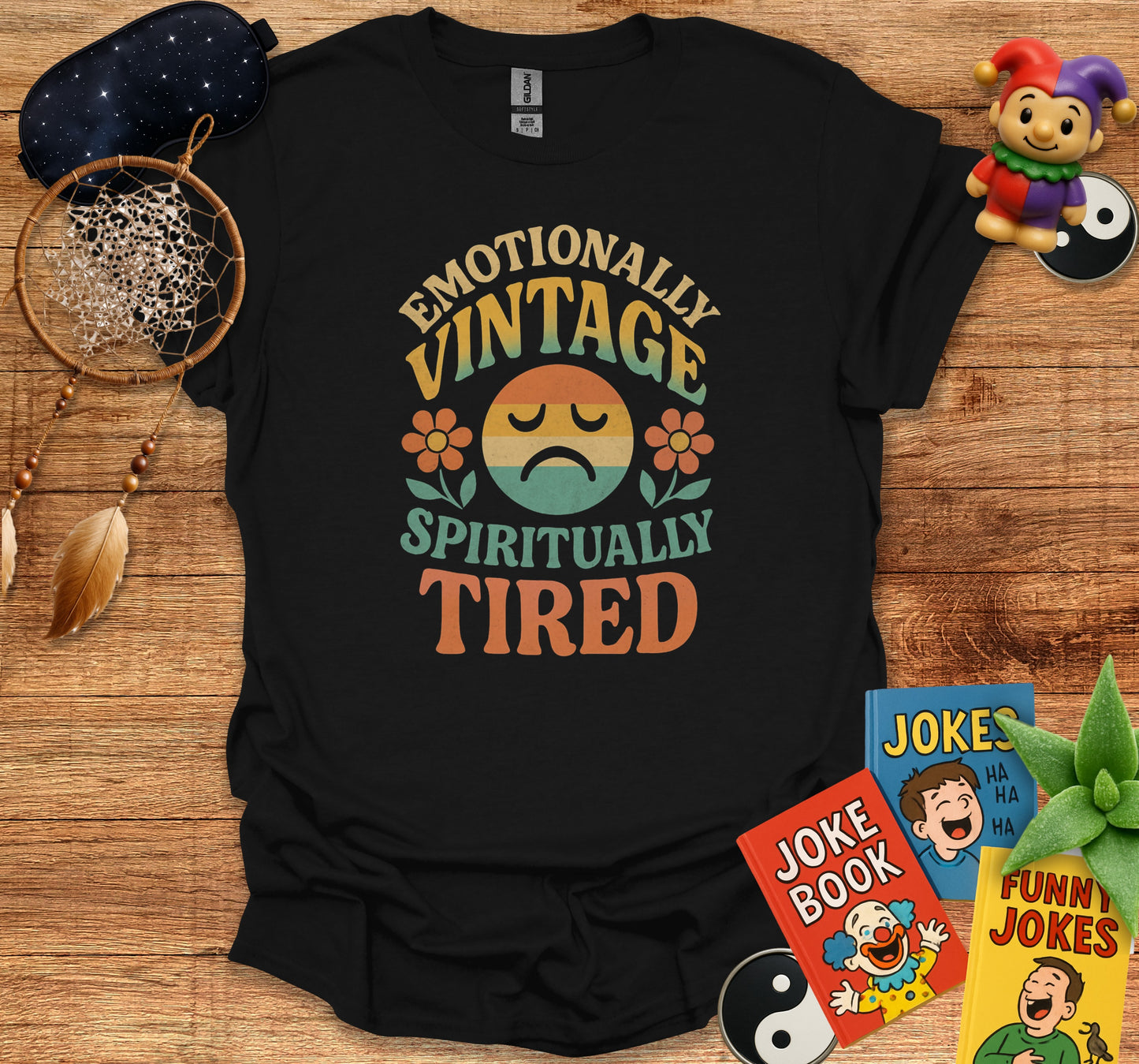 Emotionally Vintage Spiritually Tired Shirt product