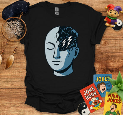 Lightning Bolt Head Design Graphic T-Shirt product