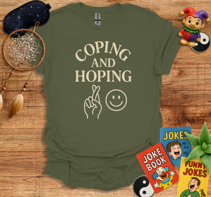 Coping and Hoping Graphic Tee Uplifting T-Shirt product