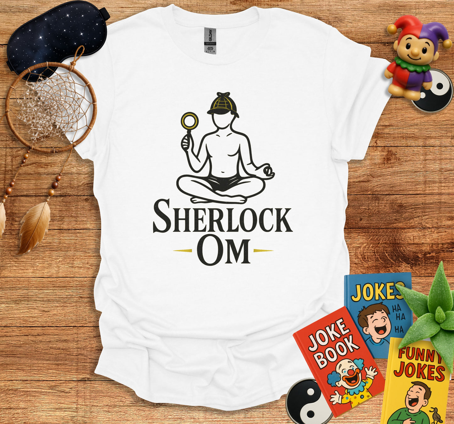 Sherlock Zen Meditation Humorous Graphic Tee product