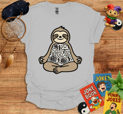 Zen Sloth Meditation Funny Joke Book T-Shirt product