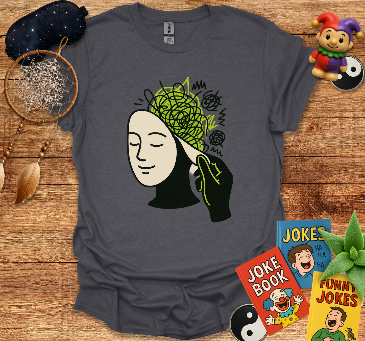 Unraveling Mind Graphic T-Shirt with Unique Art product