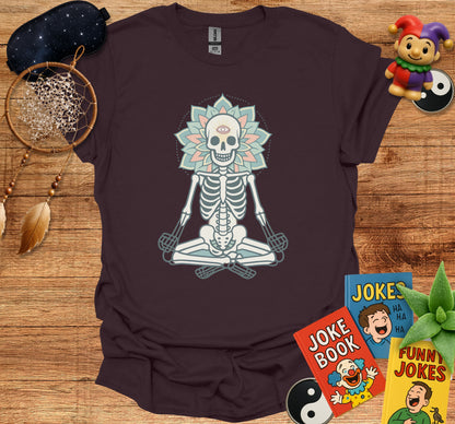 Skeleton with Third Eye Meditating T-shirt product
