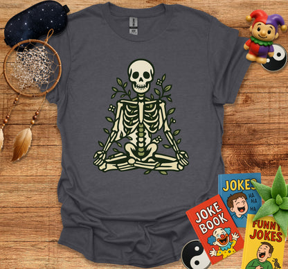 Meditating Skeleton Printed Shirt Product Type
