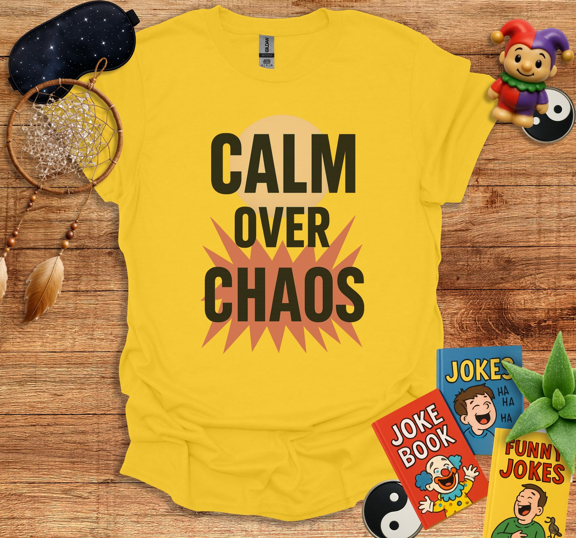 Calm Over Chaos Statement Graphic Tee product type