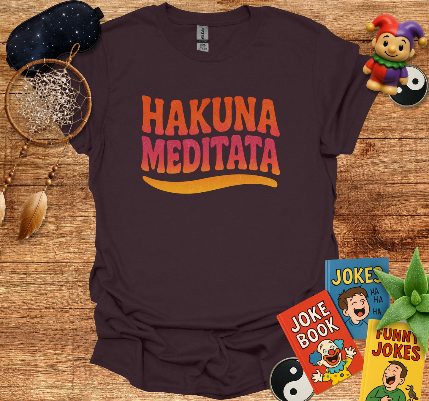 Hakuna Meditata Graphic Tee Funny Relaxed Product type
