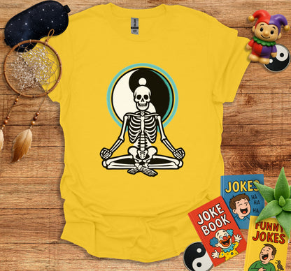 Skeleton Meditating Yoga with Joke Books product
