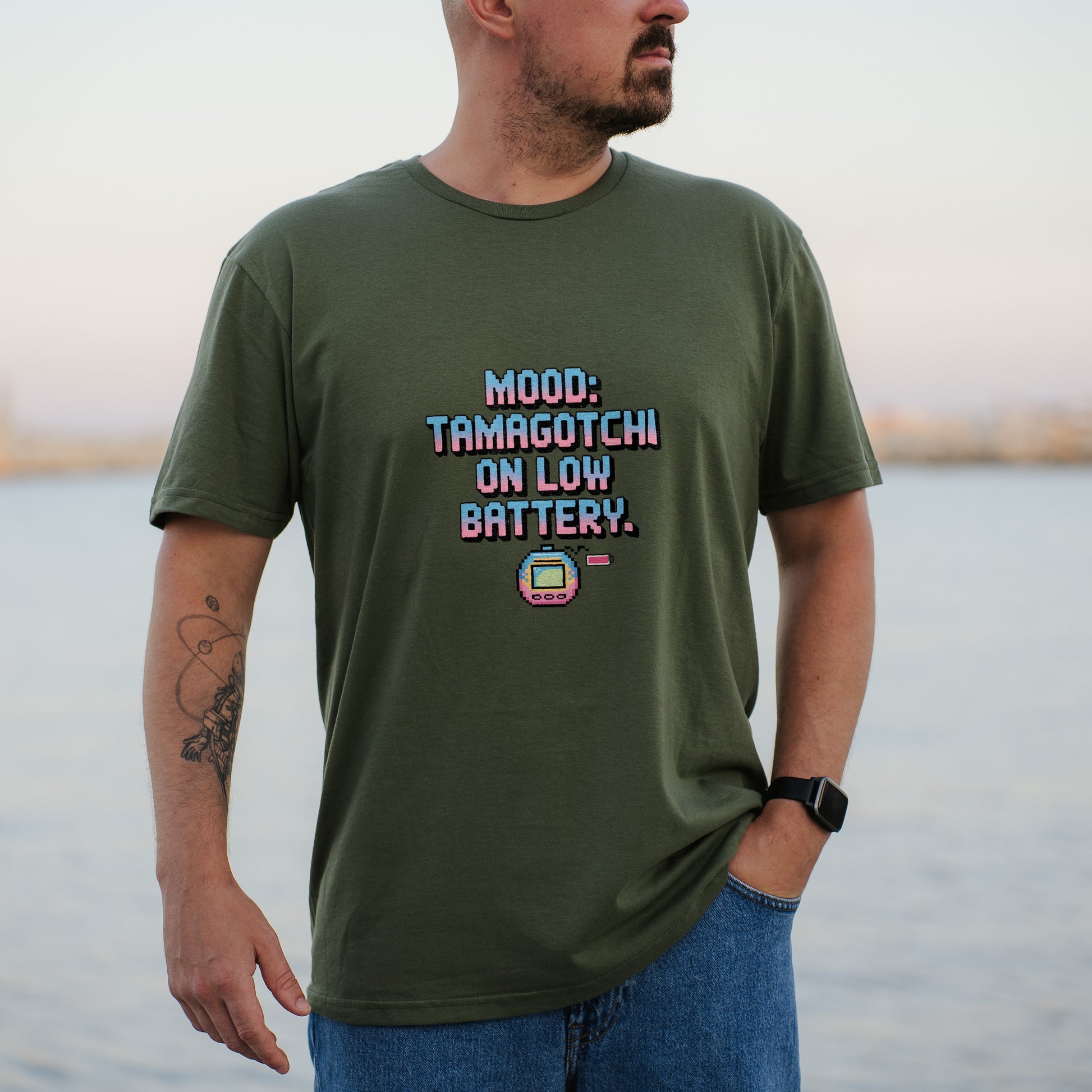 Mood Tamagotchi On Low Battery Graphic T-Shirt product