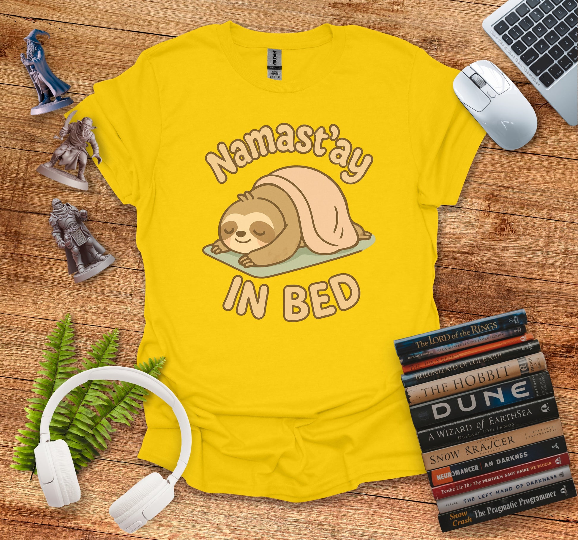 Namast'ay In Bed Sloth Design T-shirt product