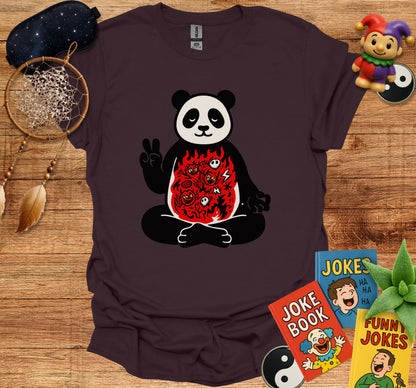 Peaceful Panda with Fiery Belly Design Shirt product
