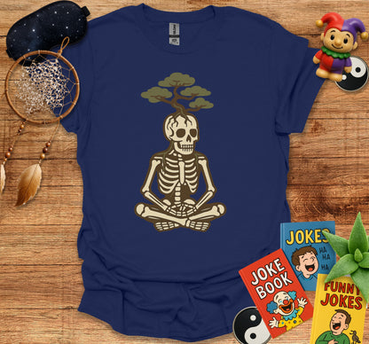 Meditating Skeleton Tree T-Shirt product type