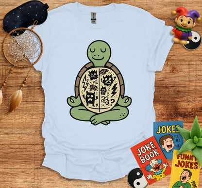 Peaceful Turtle with Funny Books T-shirt product