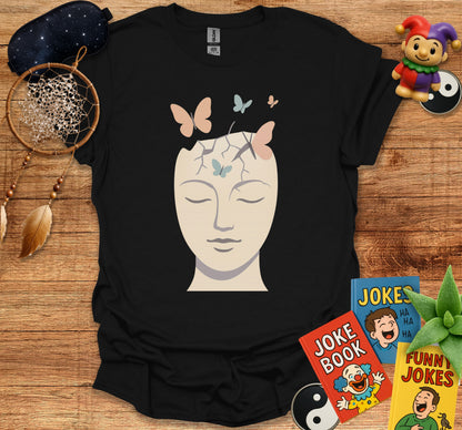 Artistic Butterfly Head Design Graphic T-Shirt product