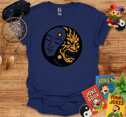Unique Yin Yang Faces Graphic T shirt product