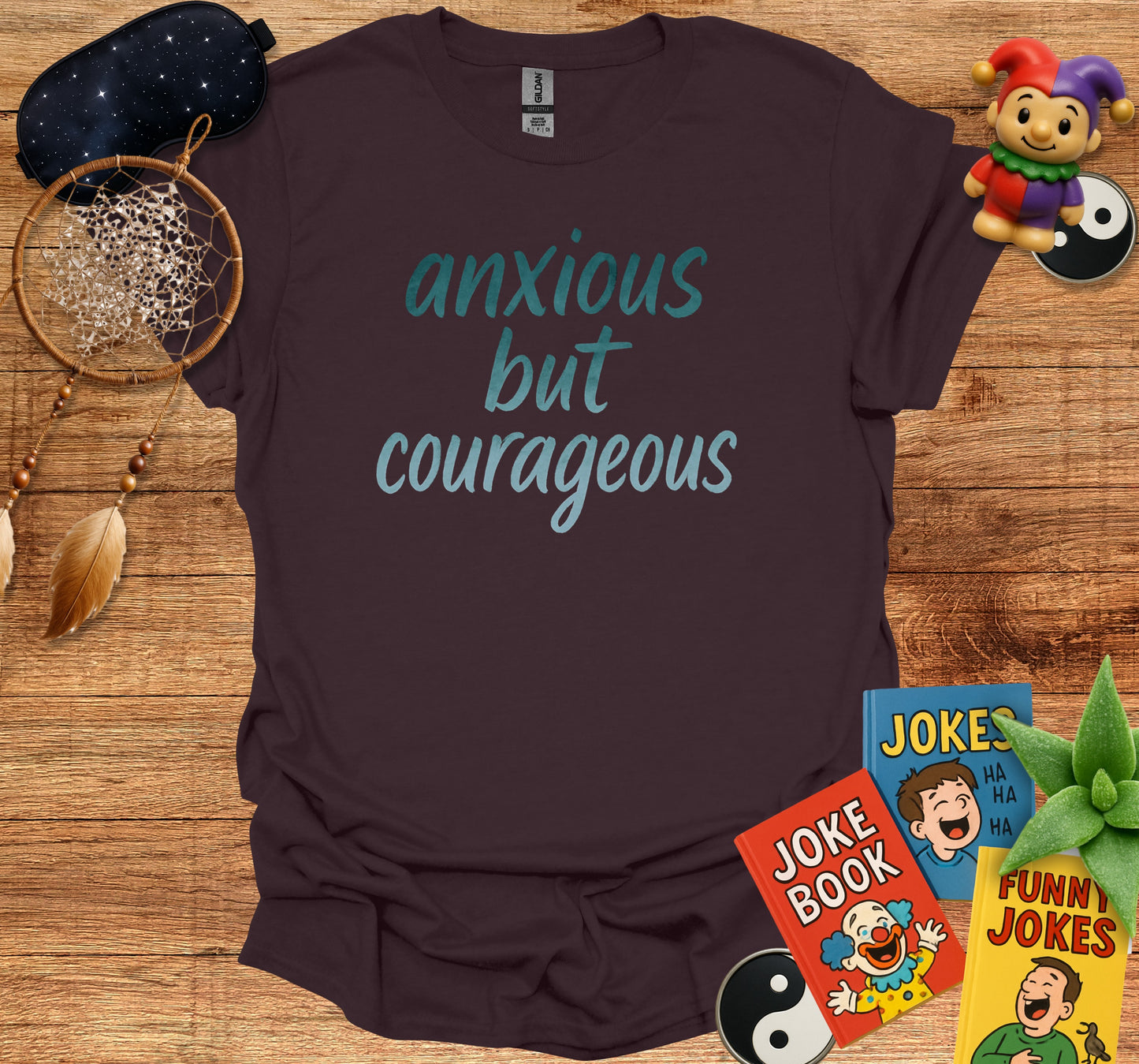 Anxious But Courageous Graphic Tee product