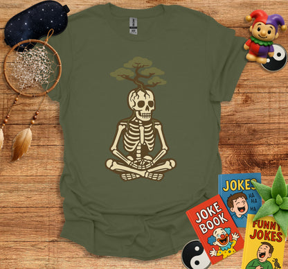 Skeleton Meditating with Tree Unisex T-shirt product type