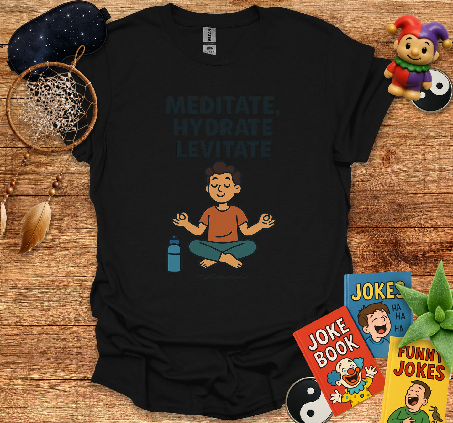 Meditate Hydrate Levitate Motivational Product Type