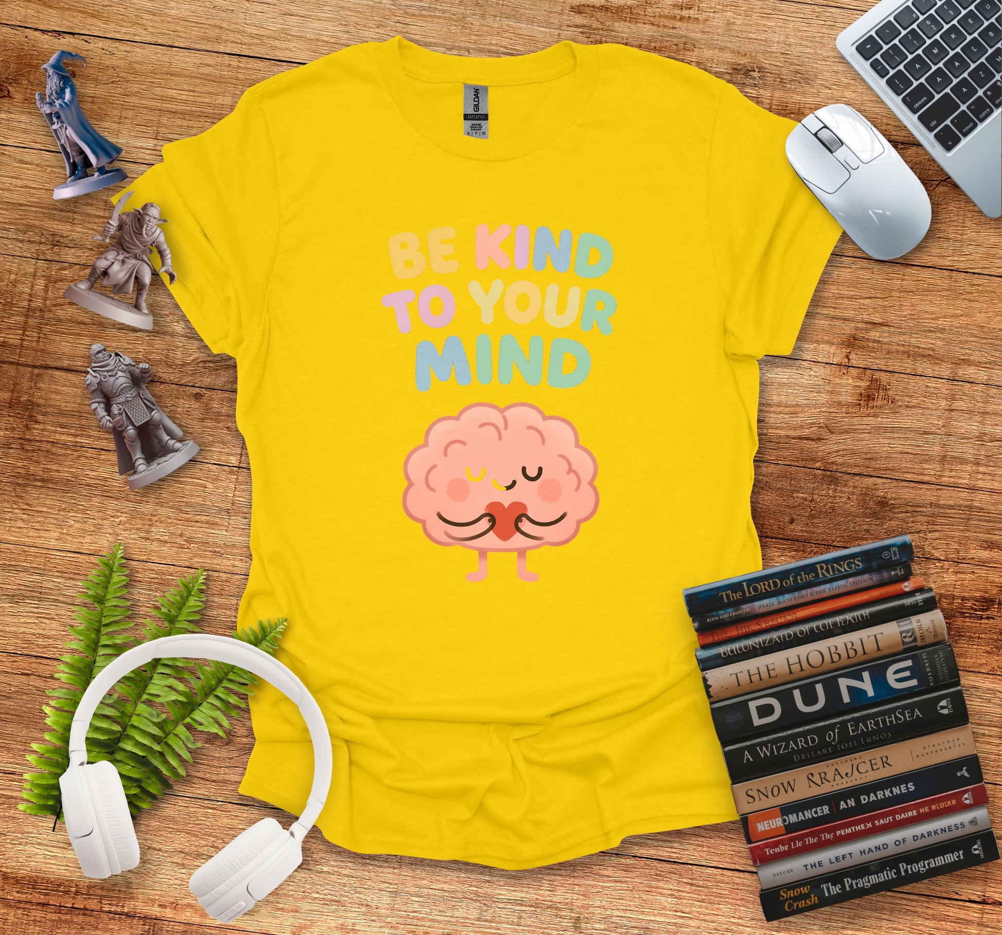 Be Kind to Your Mind Cute Brain Design Tee product