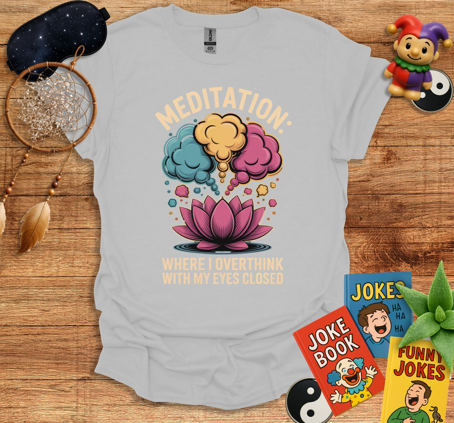 Meditation Overthinking With Eyes Closed T-shirt product