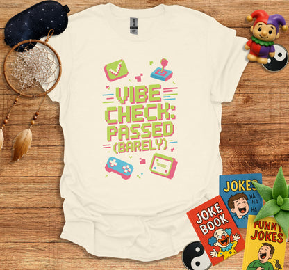 Fun Retro Vibe Check Passed Barely Unisex T-shirt product