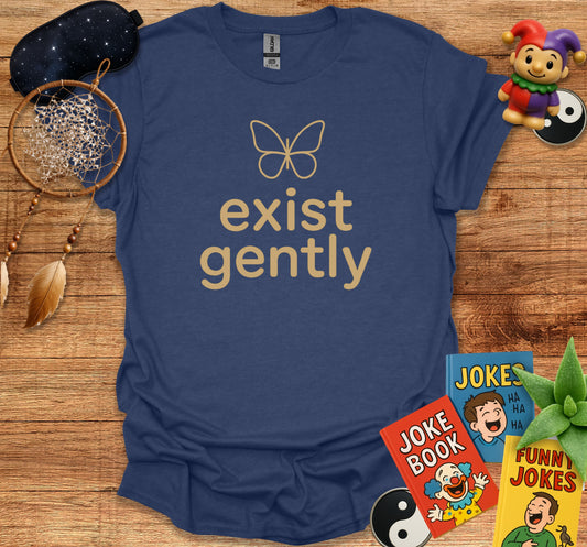 Butterfly Exist Gently Graphic Tee Shirt product
