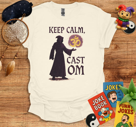 Keep Calm Cast Om Graphic T-shirt product