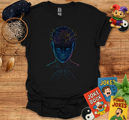 Futuristic Mind Illustration Printed Shirt product type