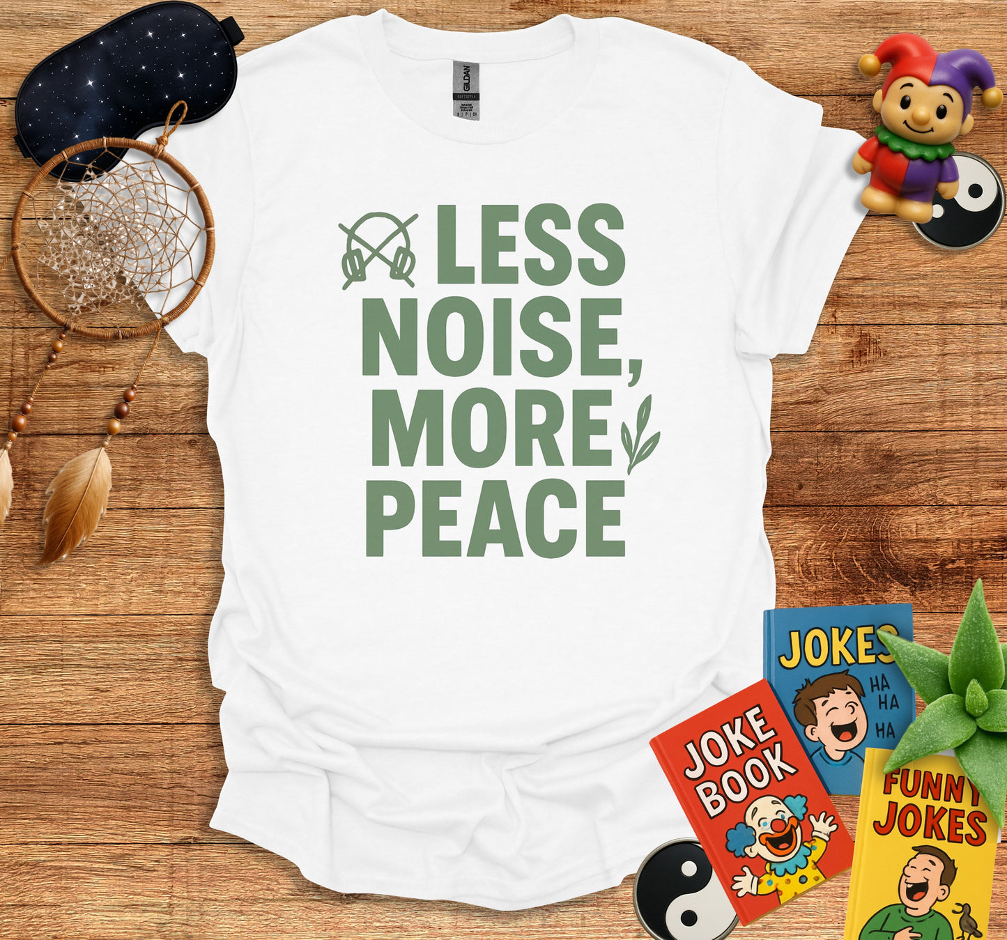 Less Noise More Peace Statement T-shirt product