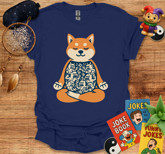 Meditation Dog Graphic Tee Shirt Product type