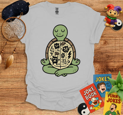 Meditating Turtle With Symbols Graphic T-shirt product