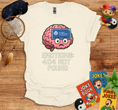 Emotions 404 Not Found Error Brain Graphic T-Shirt product type