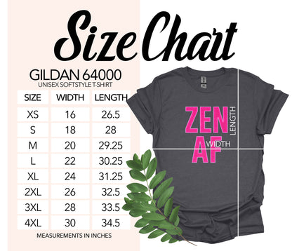Zen AF Graphic Tee Unisex Softstyle T-Shirt product