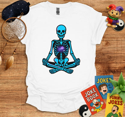 Meditative Skeleton Graphic Tee Shirt product type