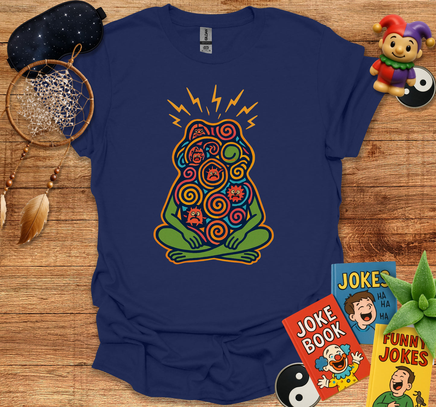 Vibrant Meditating Psychedelic Art T-Shirt product type