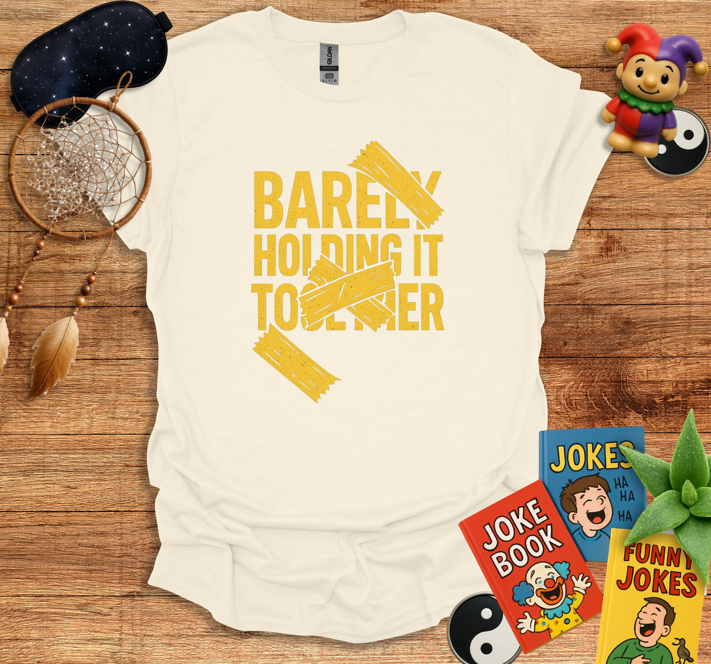 Barely Holding It Together Printed T-shirt product type