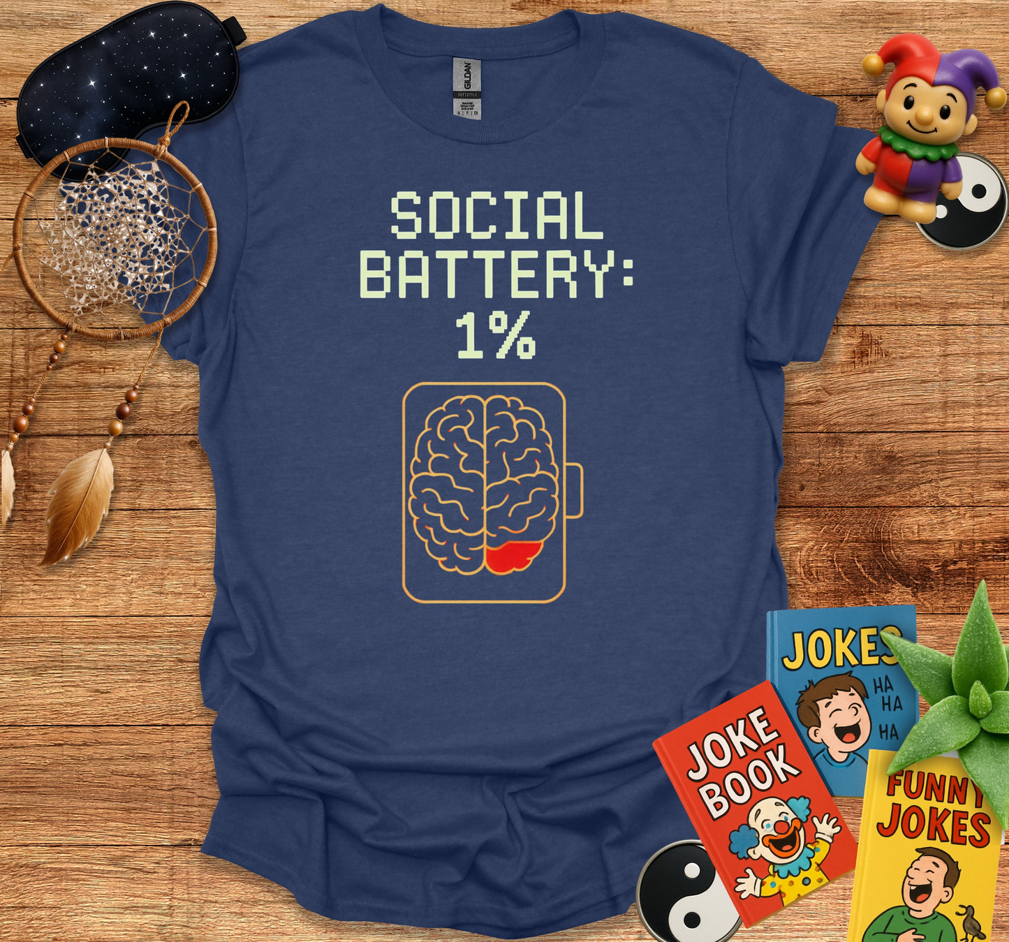 Social Battery 1 Percent Graphic T-Shirt product type