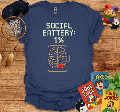 Social Battery 1 Percent Graphic T-Shirt product type