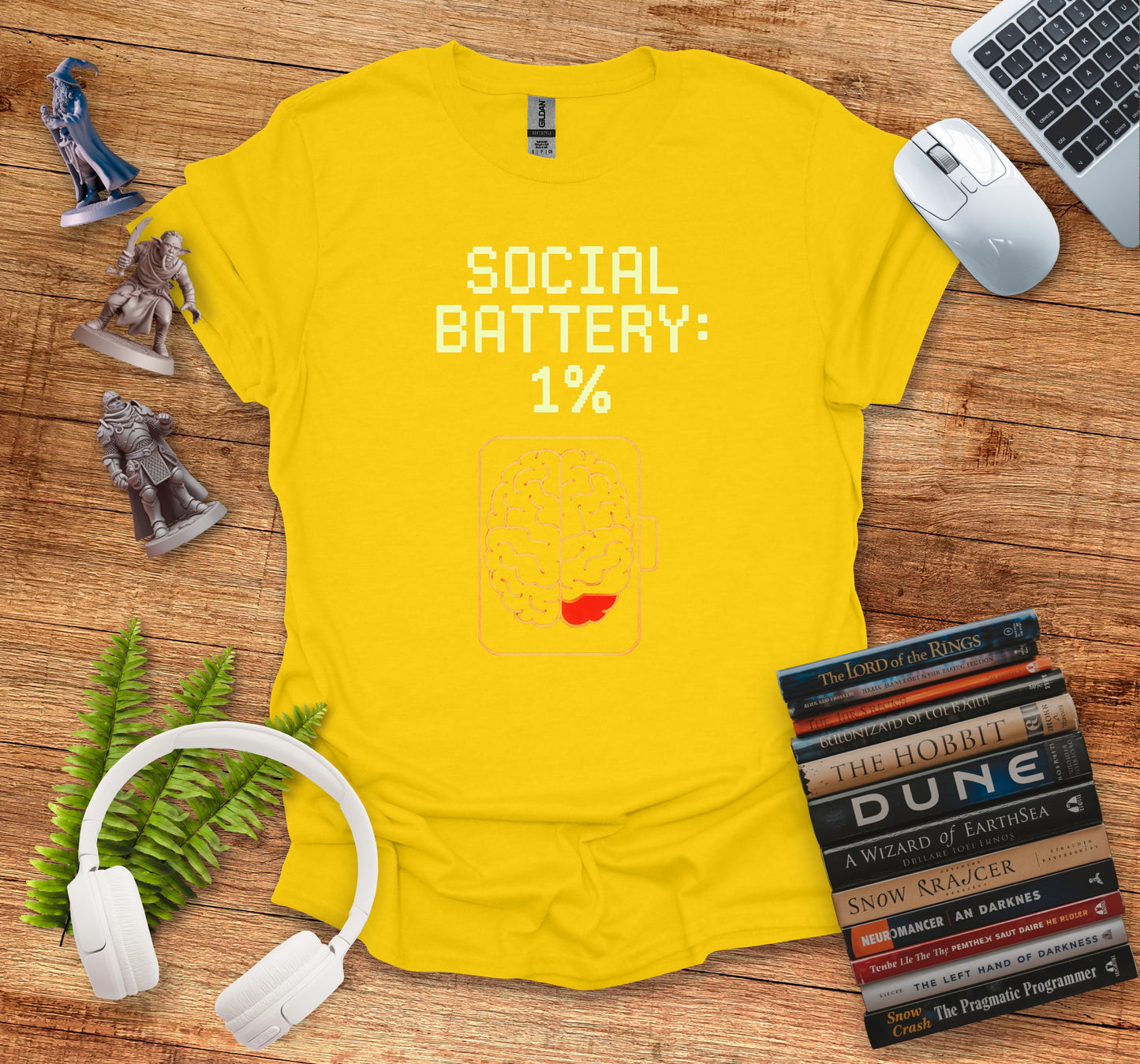 Social Battery 1 Percent Graphic Tee shirt product