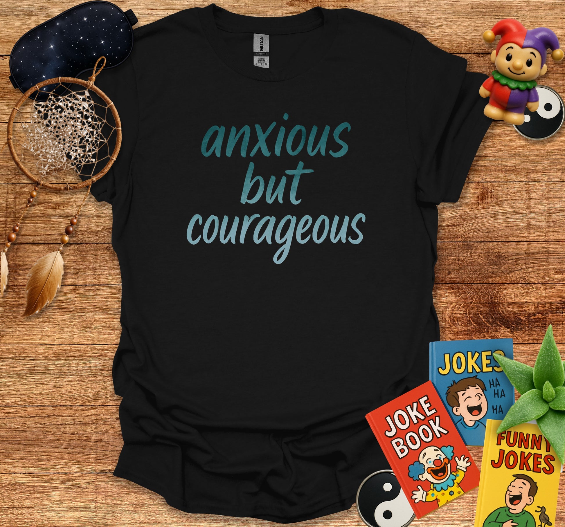 Anxious but Courageous Graphic T Shirt product