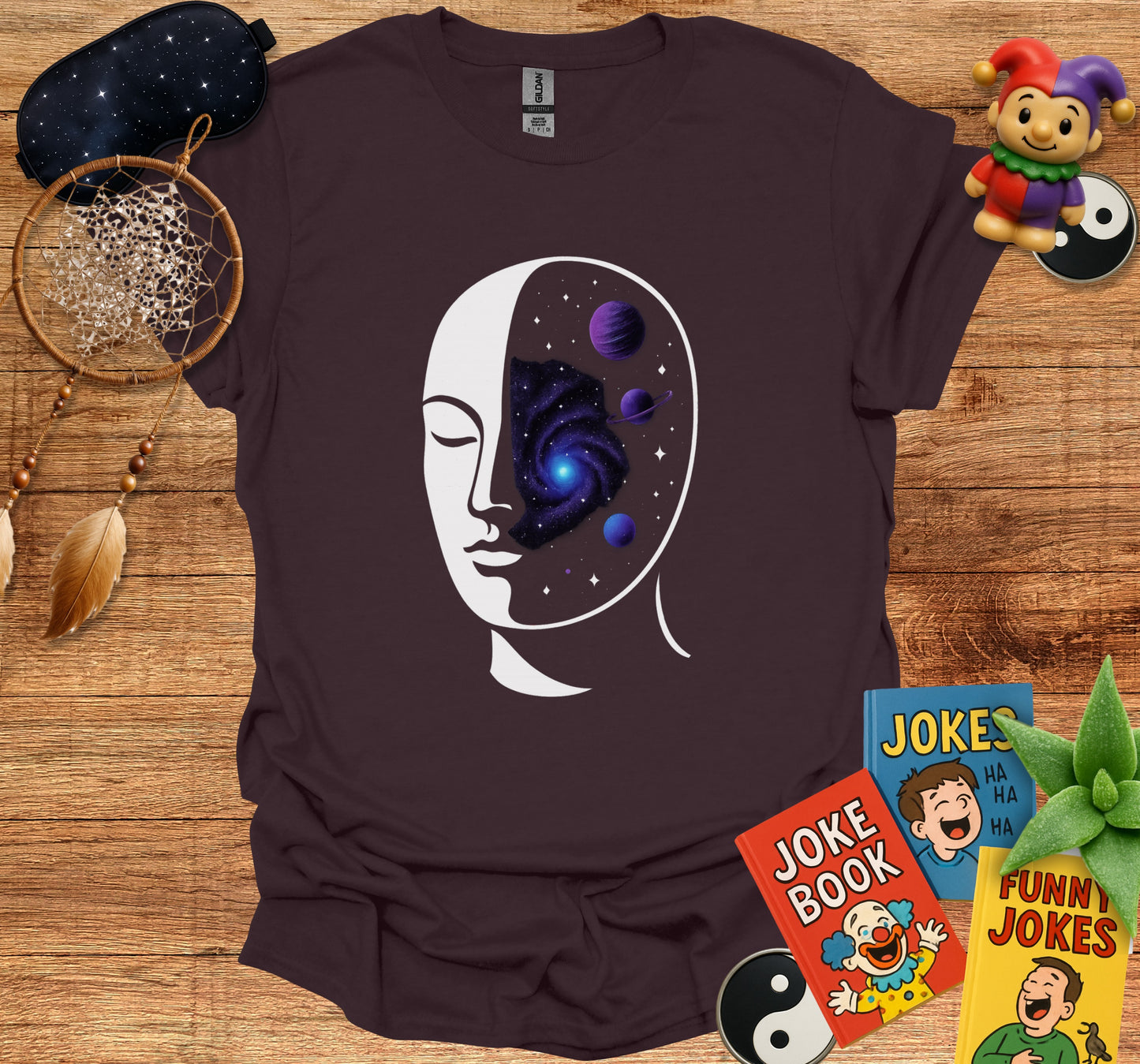 Galaxy Face Design Creative Art T-shirt product