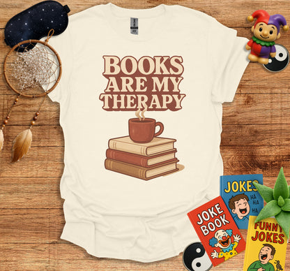 Books Are My Therapy Graphic T Shirt product