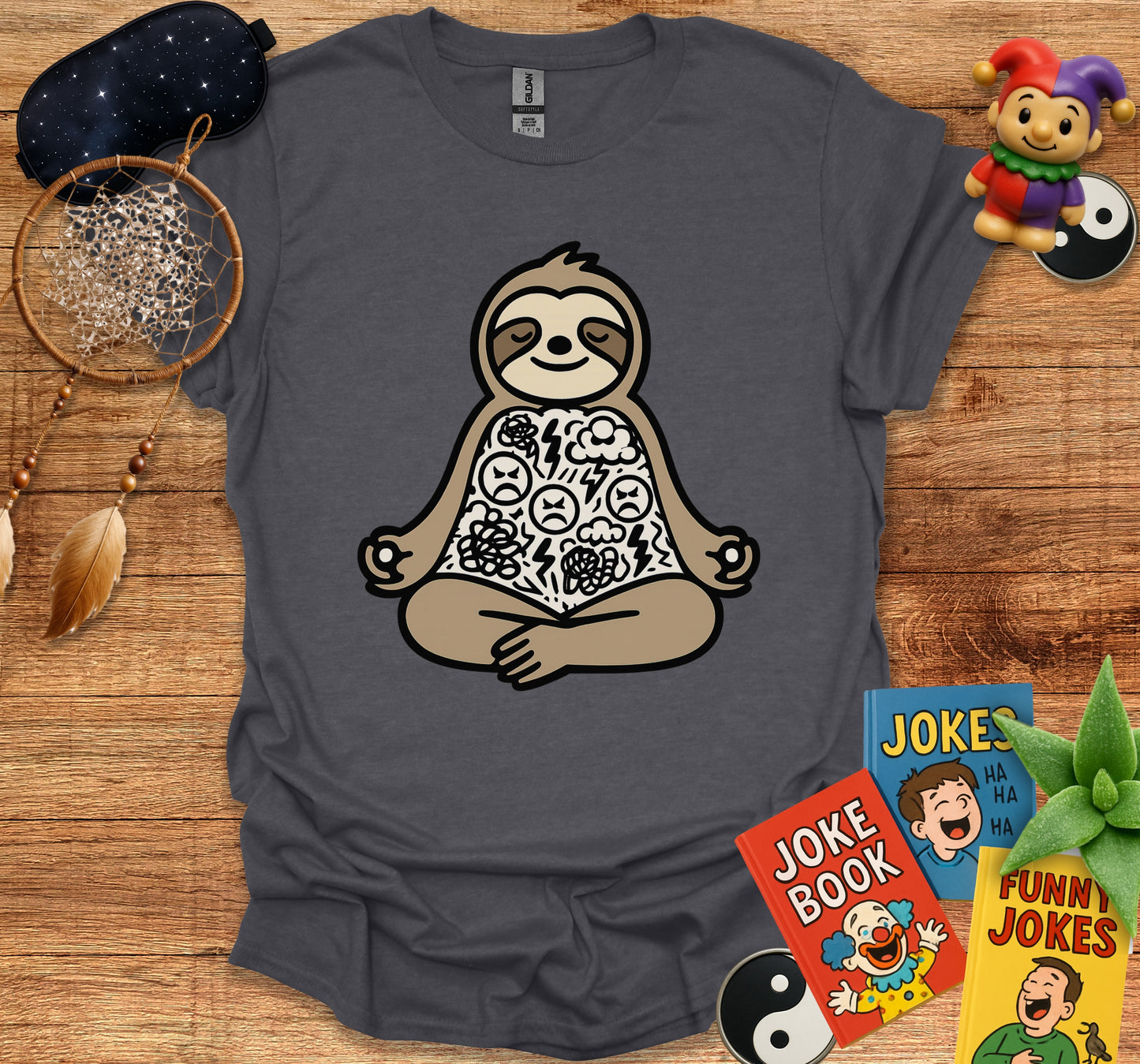 Meditating Sloth Graphic Tee product type