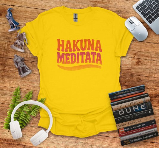 Hakuna Meditata Yoga Themed Graphic T-shirt product